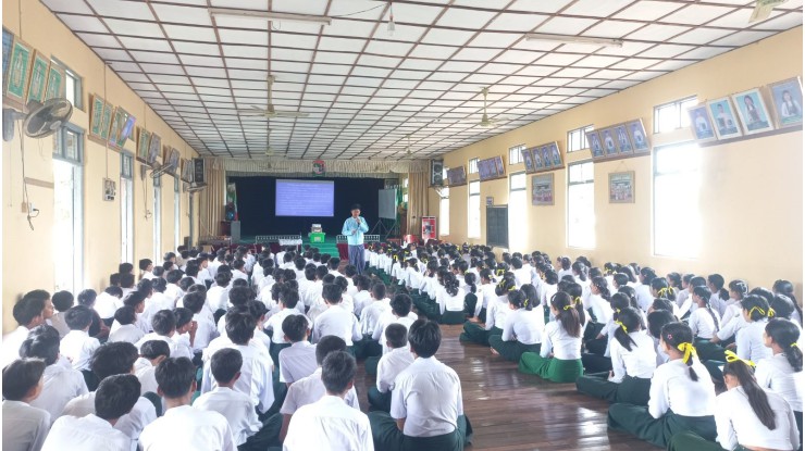အဂတိလိုက်စားမှုတိုက်ဖျက်ရေးကော်မရှင်ရုံး ကျောင်းသားလူငယ် ဖြောင့်မတ်တည်ကြည်မှုမြှင့်တင်ရေး ပညာပေး (Edutainment) အစီအစဉ်များ ကျင်းပ