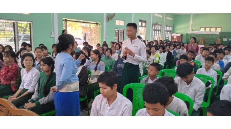 အဂတိလိုက်စားမှုတိုက်ဖျက်ရေးကော်မရှင်ရုံး ကျောင်းသားလူငယ် ဖြောင့်မတ်တည်ကြည်မှုမြှင့်တင်ရေး ပညာပေး (Edutainment) အစီအစဉ်များ ကျင်းပ