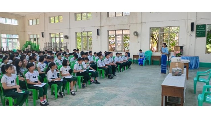 အဂတိလိုက်စားမှုတိုက်ဖျက်ရေးကော်မရှင်ရုံး ကျောင်းသားလူငယ် ဖြောင့်မတ်တည်ကြည်မှုမြှင့်တင်ရေး ပညာပေး (Edutainment) အစီအစဉ်များ ကျင်းပ