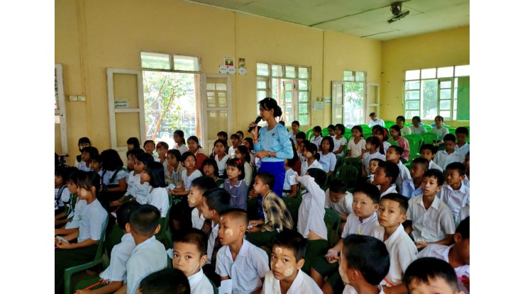 အဂတိလိုက်စားမှုတိုက်ဖျက်ရေးကော်မရှင်ရုံးကျောင်းသားလူငယ် ဖြောင့်မတ်တည်ကြည်မှုမြှင့်တင်ရေး ပညာပေး (Edutainment) အစီအစဉ်များ ကျင်းပ
