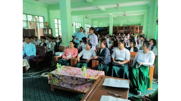  အဂတိလိုက်စားမှုတိုက်ဖျက်ရေးကော်မရှင်ရုံး  ကျောင်းသားလူငယ် ဖြောင့်မတ်တည်ကြည်မှုမြှင့်တင်ရေး ပညာပေး (Edutainment) အစီအစဉ်များ ကျင်းပ