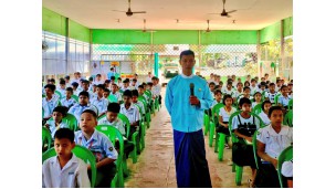 အဂတိလိုက်စားမှုတိုက်ဖျက်ရေးကော်မရှင်ရုံး ကျောင်းသားလူငယ် ဖြောင့်မတ်တည်ကြည်မှုမြှင့်တင်ရေး ပညာပေး (Edutainment) အစီအစဉ်များ ကျင်းပ