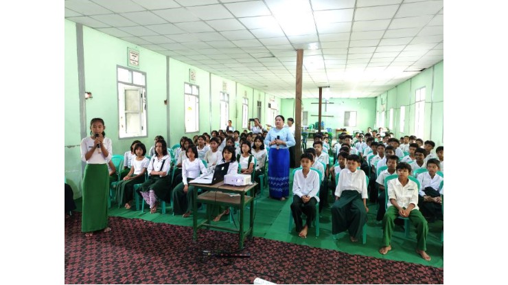 အဂတိလိုက်စားမှုတိုက်ဖျက်ရေးကော်မရှင်ရုံး ကျောင်းသားလူငယ် ဖြောင့်မတ်တည်ကြည်မှုမြှင့်တင်ရေး ပညာပေး (Edutainment) အစီအစဉ်များ ကျင်းပ