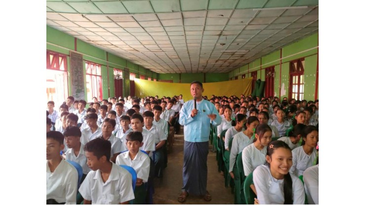 အဂတိလိုက်စားမှုတိုက်ဖျက်ရေးကော်မရှင်ရုံး ကျောင်းသားလူငယ် ဖြောင့်မတ်တည်ကြည်မှုမြှင့်တင်ရေး ပညာပေး (Edutainment) အစီအစဉ်များ ကျင်းပ