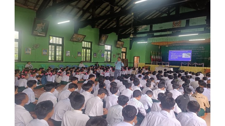 အဂတိလိုက်စားမှုတိုက်ဖျက်ရေးကော်မရှင်ရုံး ကျောင်းသားလူငယ် ဖြောင့်မတ်တည်ကြည်မှုမြှင့်တင်ရေး ပညာပေး (Edutainment) အစီအစဉ်များ ကျင်းပ