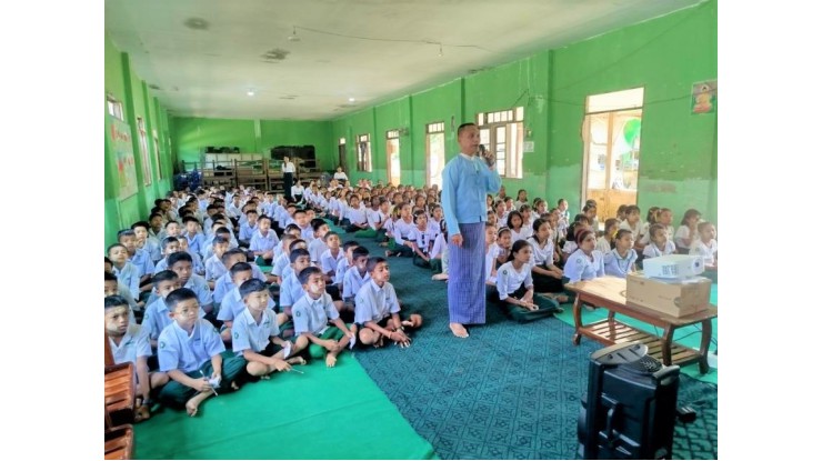 အဂတိလိုက်စားမှုတိုက်ဖျက်ရေးကော်မရှင်ရုံး ကျောင်းသားလူငယ် ဖြောင့်မတ်တည်ကြည်မှုမြှင့်တင်ရေး ပညာပေး (Edutainment) အစီအစဉ်များ ကျင်းပ