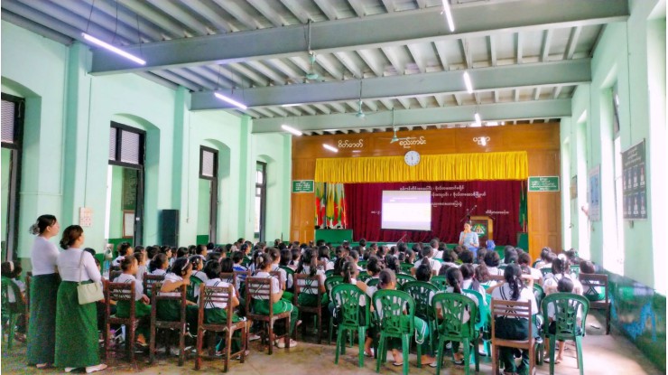 အဂတိလိုက်စားမှုတိုက်ဖျက်ရေးကော်မရှင်ရုံး ကျောင်းသားလူငယ် ဖြောင့်မတ်တည်ကြည်မှုမြှင့်တင်ရေး ပညာပေး (Edutainment) အစီအစဉ်များ ကျင်းပ