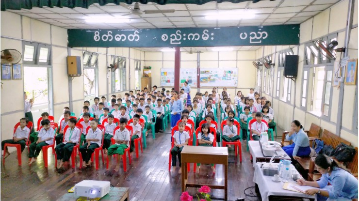 အဂတိလိုက်စားမှုတိုက်ဖျက်ရေးကော်မရှင်ရုံး ကျောင်းသားလူငယ် ဖြောင့်မတ်တည်ကြည်မှုမြှင့်တင်ရေး ပညာပေး (Edutainment) အစီအစဉ်များ ကျင်းပ