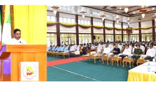 ရှမ်းပြည်နယ်ဝန်ကြီးချုပ် ဦးစိုင်းထိန်စိုး၊ အဂတိလိုက်စားမှုတိုက်ဖျက်ရေးဆိုင်ရာ အသိပညာပေးရှင်းလင်းဆွေးနွေးခြင်း အခမ်းအနားတက်ရောက်