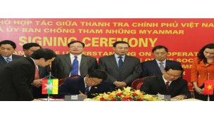 Anti-Corruption Commission Myanmar and the Government Inspectorate of Vietnam, entered into a Memorandum of Understanding (MoU) on fighting corruption