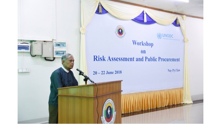 အဂတိလိုက်စားမှုတိုက်ဖျက်ရေးကော်မရှင် နှင့် မူးယစ်ဆေးဝါးနှင့် ပြစ်မှုဆိုင်ရာ ကုလသမဂ္ဂရုံး(UNODC) တို့ ပူးပေါင်းပြီး Risk Assessment and Public Procurement အလုပ်ရုံဆွေးနွေးပွဲပြုလုပ်