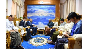 Anti-Corruption Commission Chairman  receives Russian Ambassador to Myanmar 