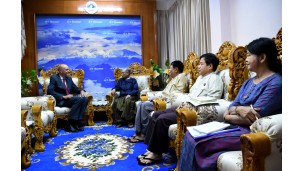 အဂတိလိုက်စားမှုတိုက်ဖျက်ရေးကော်မရှင် ဥက္ကဋ္ဌ ဦးဆောင်၍ ချက်သမ္မတနိုင်ငံသံရုံးမှ သံအမတ်ကြီး H.E. Mr. Jaroslav Dolecek အား လက်ခံတွေ့ဆုံခြင်း