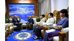 အဂတိလိုက်စားမှုတိုက်ဖျက်ရေးကော်မရှင် ဥက္ကဋ္ဌ ဦးဆောင်၍ ချက်သမ္မတနိုင်ငံသံရုံးမှ သံအမတ်ကြီး H.E. Mr. Jaroslav Dolecek အား လက်ခံတွေ့ဆုံခြင်း